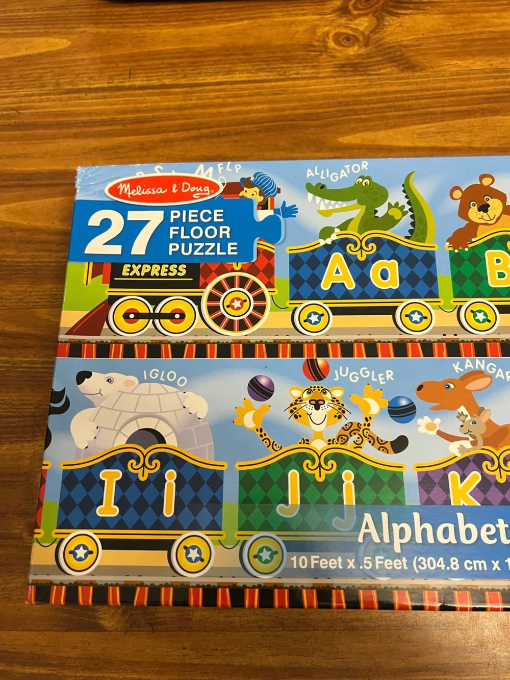 Melissa & Doug Alphabet Express 27-Piece Floor Puzzle -